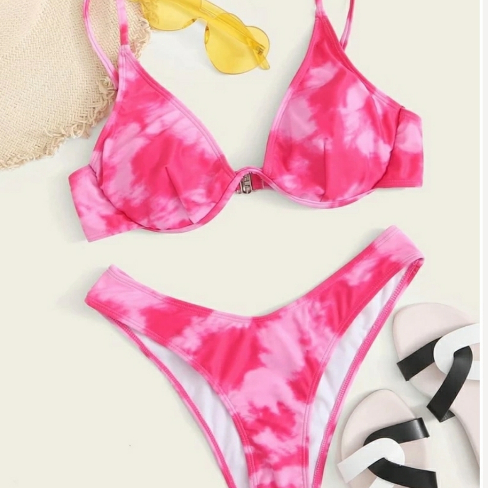 Pink SHEIN bikini set